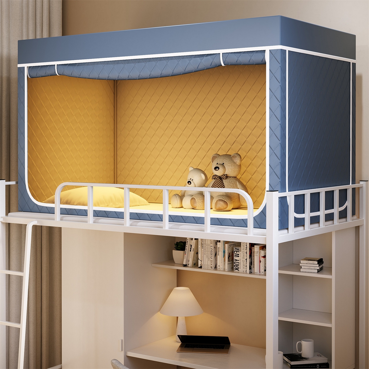 91家纺网 家纺一手货源 找家纺 （总）新太阳蚊帐 2025新款学生遮光保暖夹棉蚊帐（无帐纱）