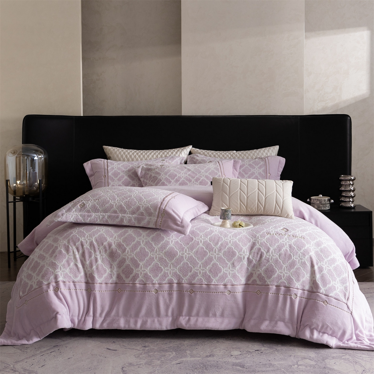 91家纺网 家纺一手货源 找家纺 鼎飞家纺 2024新款长绒棉四件套-花季 花季-奶油白