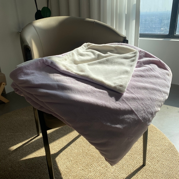 91家纺网 家纺一手货源 找家纺 佳笠家居 2025年新款250g全消光牛奶绒单被套 紫拼白