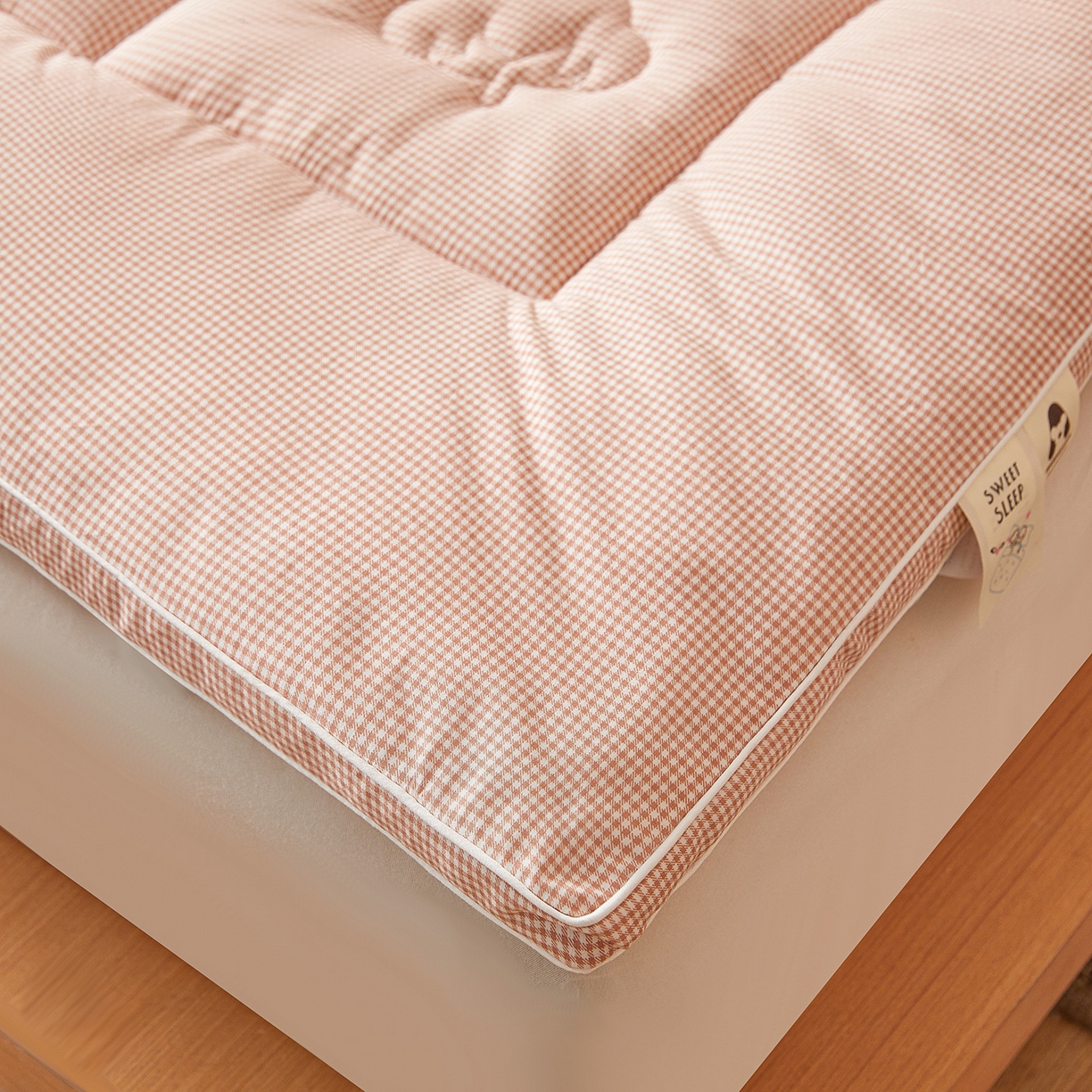 91家纺网 家纺一手货源 找家纺 （总）魅图家纺 2025新款水洗棉新疆棉花床垫床褥-小格系列