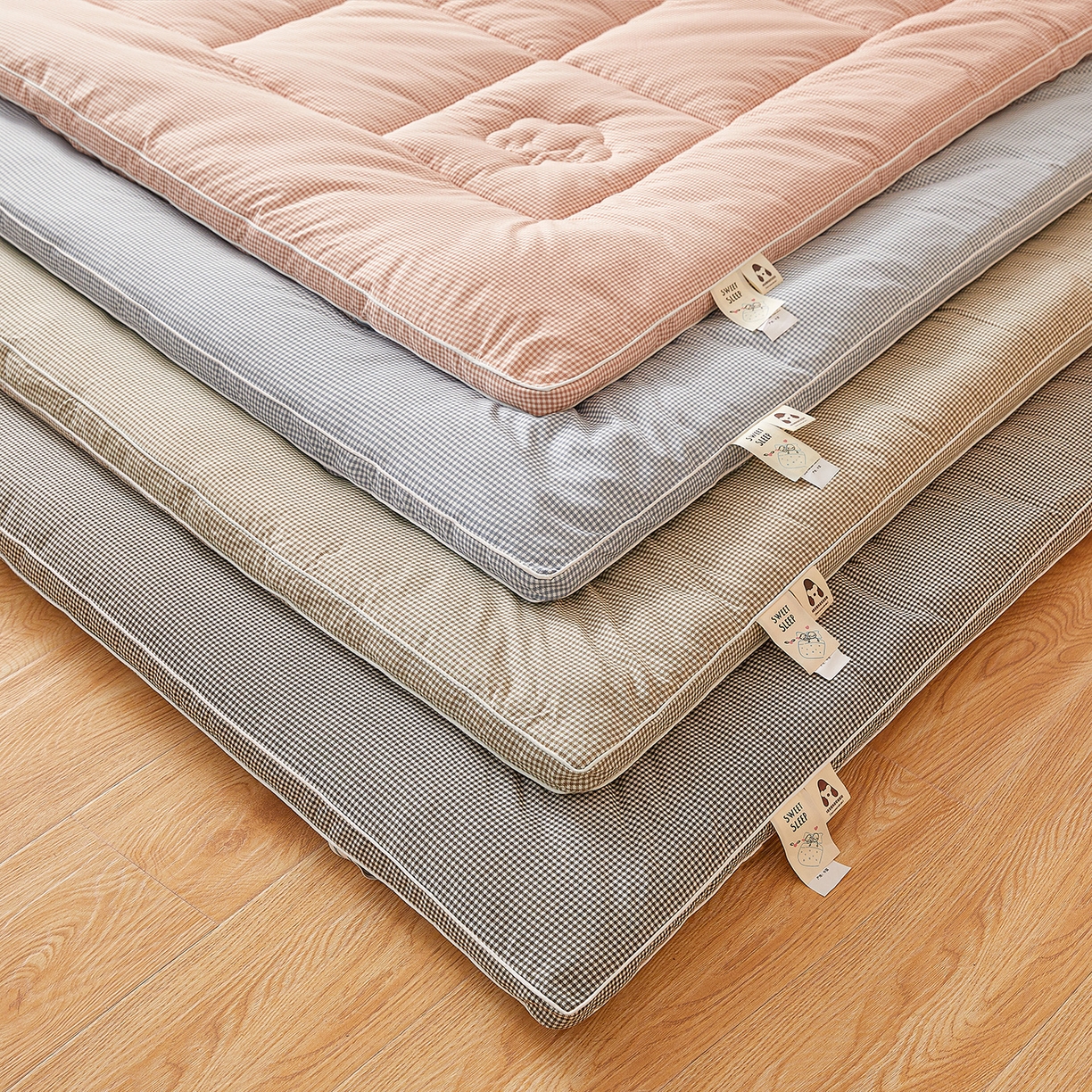 魅图家纺 2025新款水洗棉新疆棉花床垫床褥-小格系列 组合图仅供展示不可下单