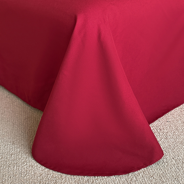 91家纺网 家纺一手货源 找家纺 置顶家纺 2025新款亲肤提花玫瑰婚庆四件套 玫瑰予你-酒红