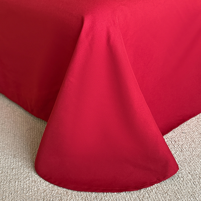 91家纺网 家纺一手货源 找家纺 置顶家纺 2025新款亲肤提花玫瑰婚庆四件套 浪漫几何-大红