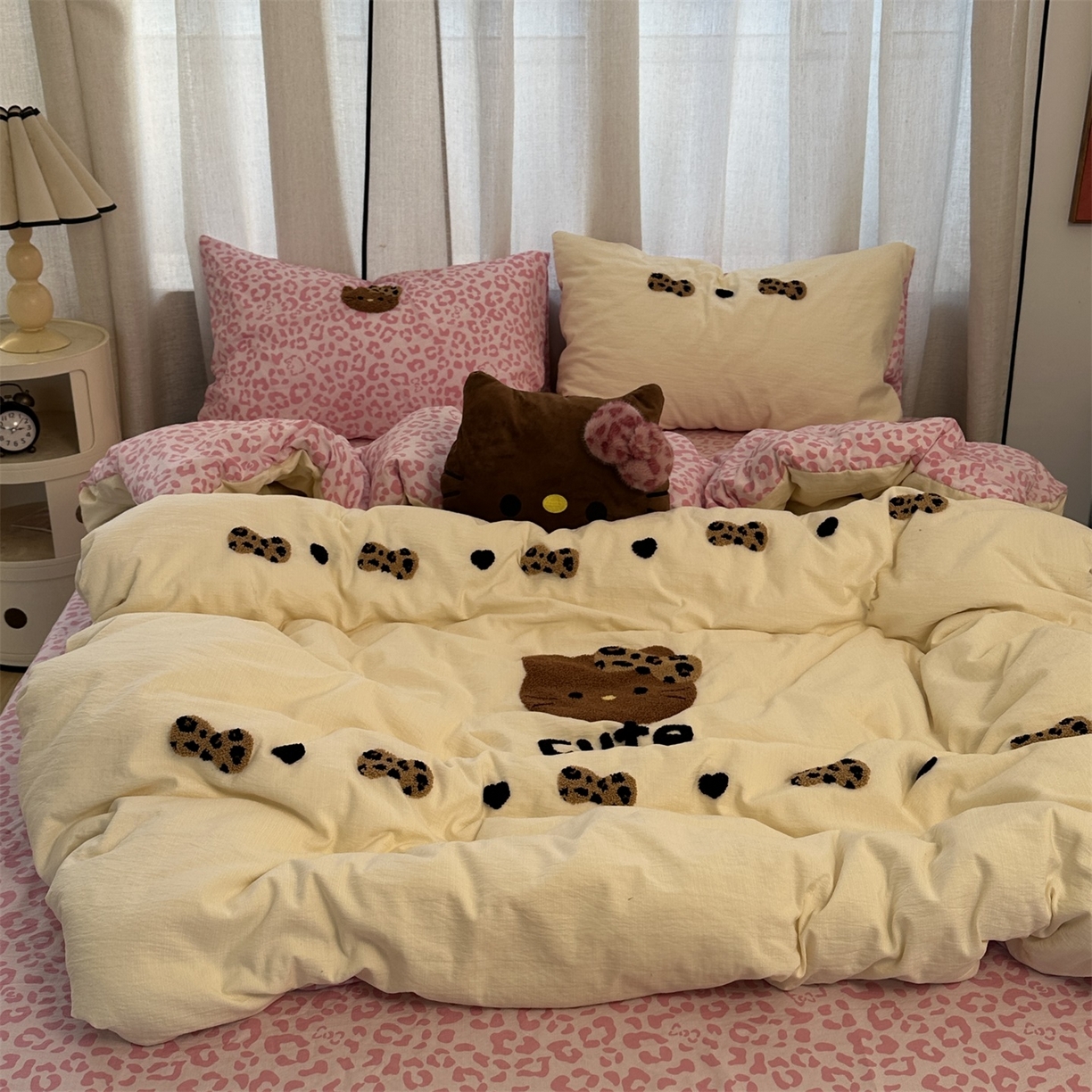 91家纺网 家纺一手货源 找家纺 （总）优色良品家纺 2025新款豹纹毛巾绣四件套