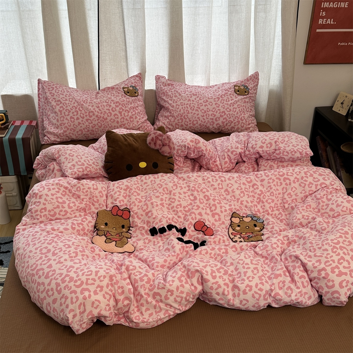 91家纺网 家纺一手货源 找家纺 （总）优色良品家纺 2025新款豹纹毛巾绣四件套