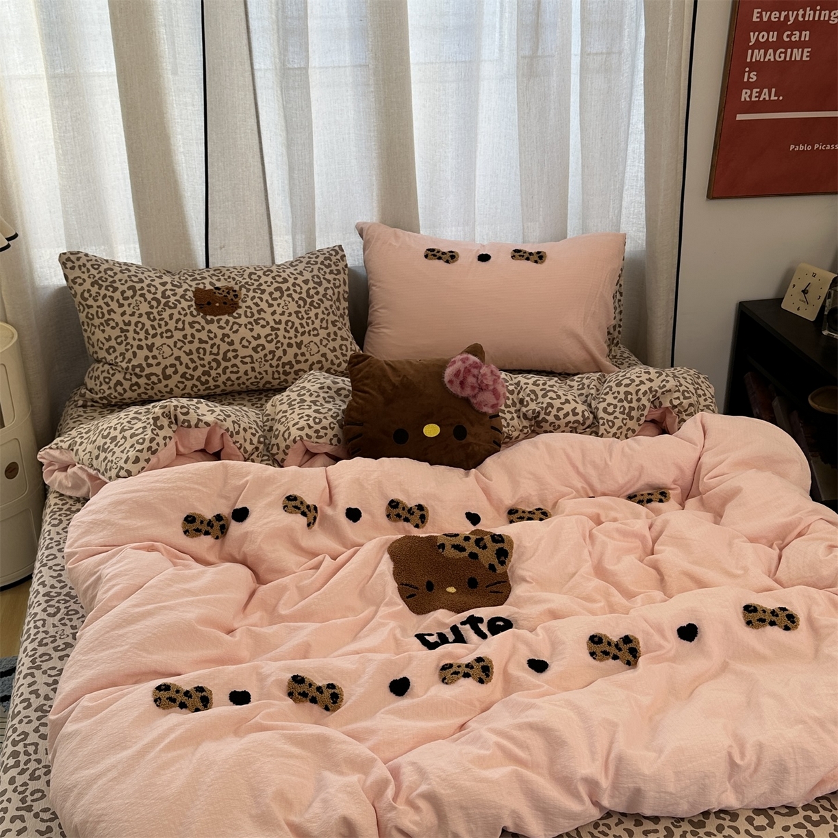 91家纺网 家纺一手货源 找家纺 （总）优色良品家纺 2025新款豹纹毛巾绣四件套