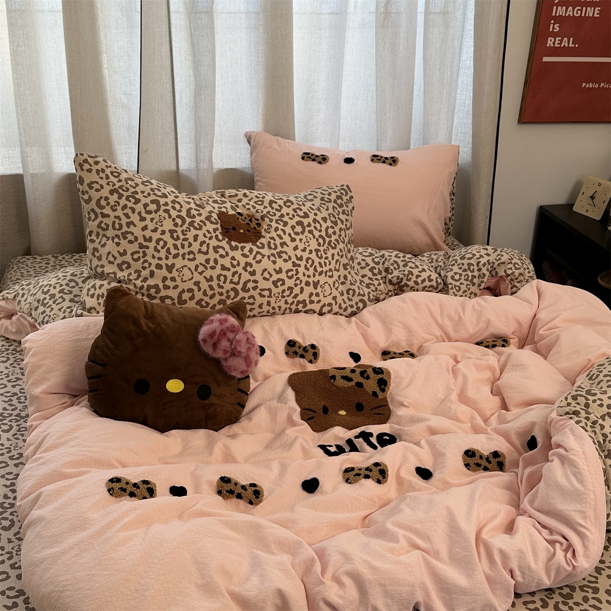 91家纺网 家纺一手货源 找家纺 （总）优色良品家纺 2025新款豹纹毛巾绣四件套