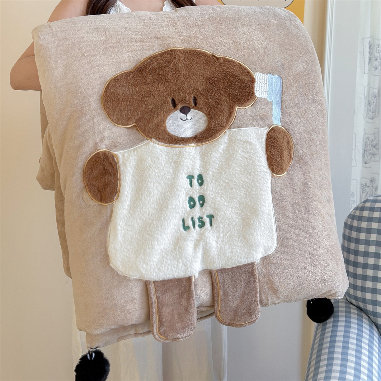 91家纺网 家纺一手货源 找家纺 （总）暖生活 2025新款立体牛奶绒小毛球系列秋冬被被子被芯