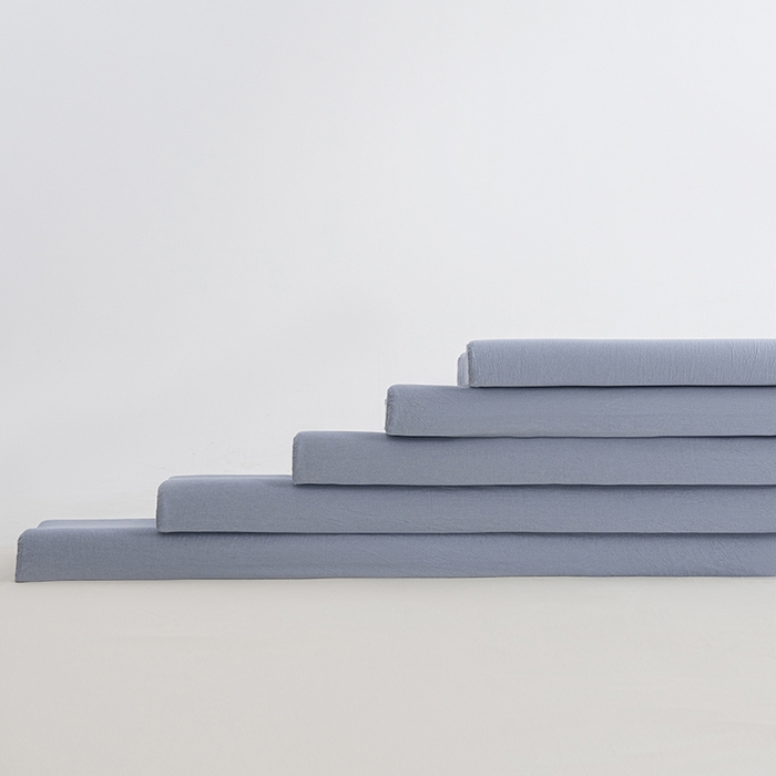 91家纺网 家纺一手货源 找家纺 （总）昕科 2025新款全棉记忆棉曲线双人长枕-纯棉水洗棉记忆棉双人枕头波浪曲线双人长枕芯