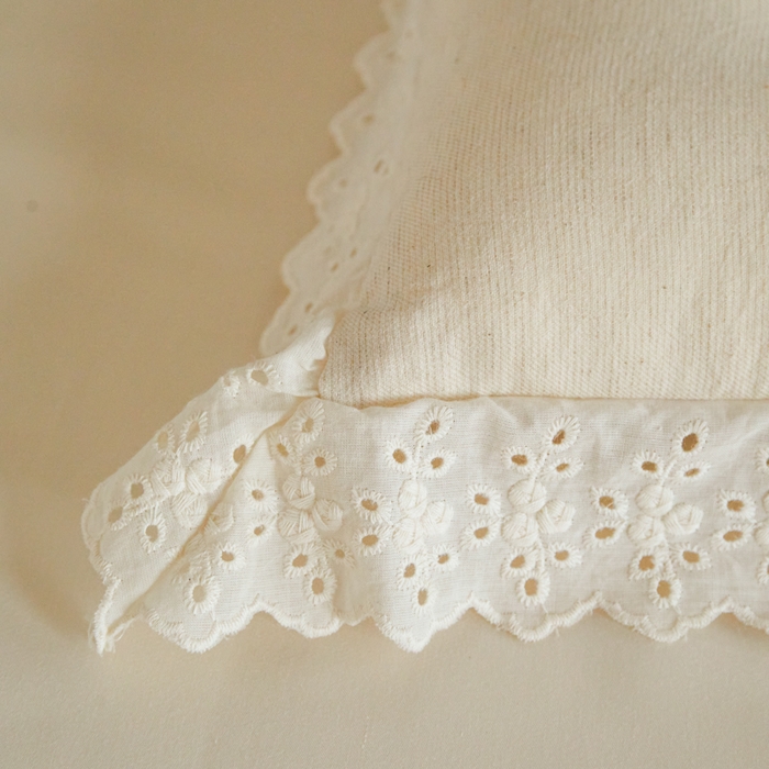 91家纺网 家纺一手货源 找家纺 （总）昕科 2025新款蕾丝花边棉麻定型低枕枕头枕芯