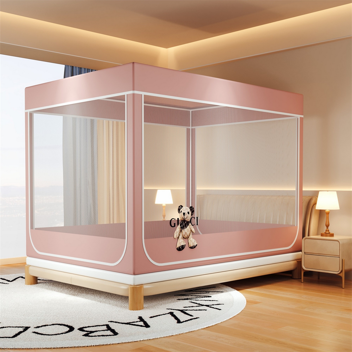 91家纺网 家纺一手货源 找家纺 （总）2025新款夹棉保暖遮光蚊帐终版