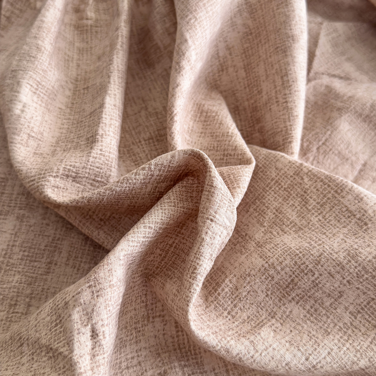 91家纺网 家纺一手货源 找家纺 灿哈家纺 2025新款纯色简约麻床笠单品床笠床笠单件单床笠 蜜粉