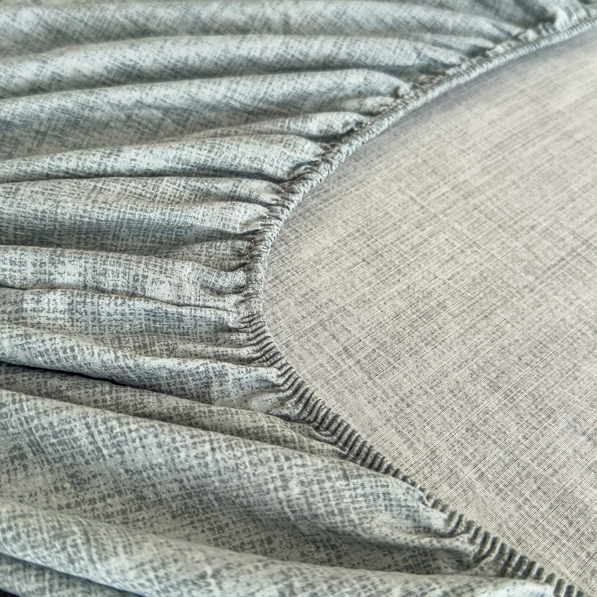 91家纺网 家纺一手货源 找家纺 灿哈家纺 2025新款纯色简约麻床笠单品床笠床笠单件单床笠 湖蓝