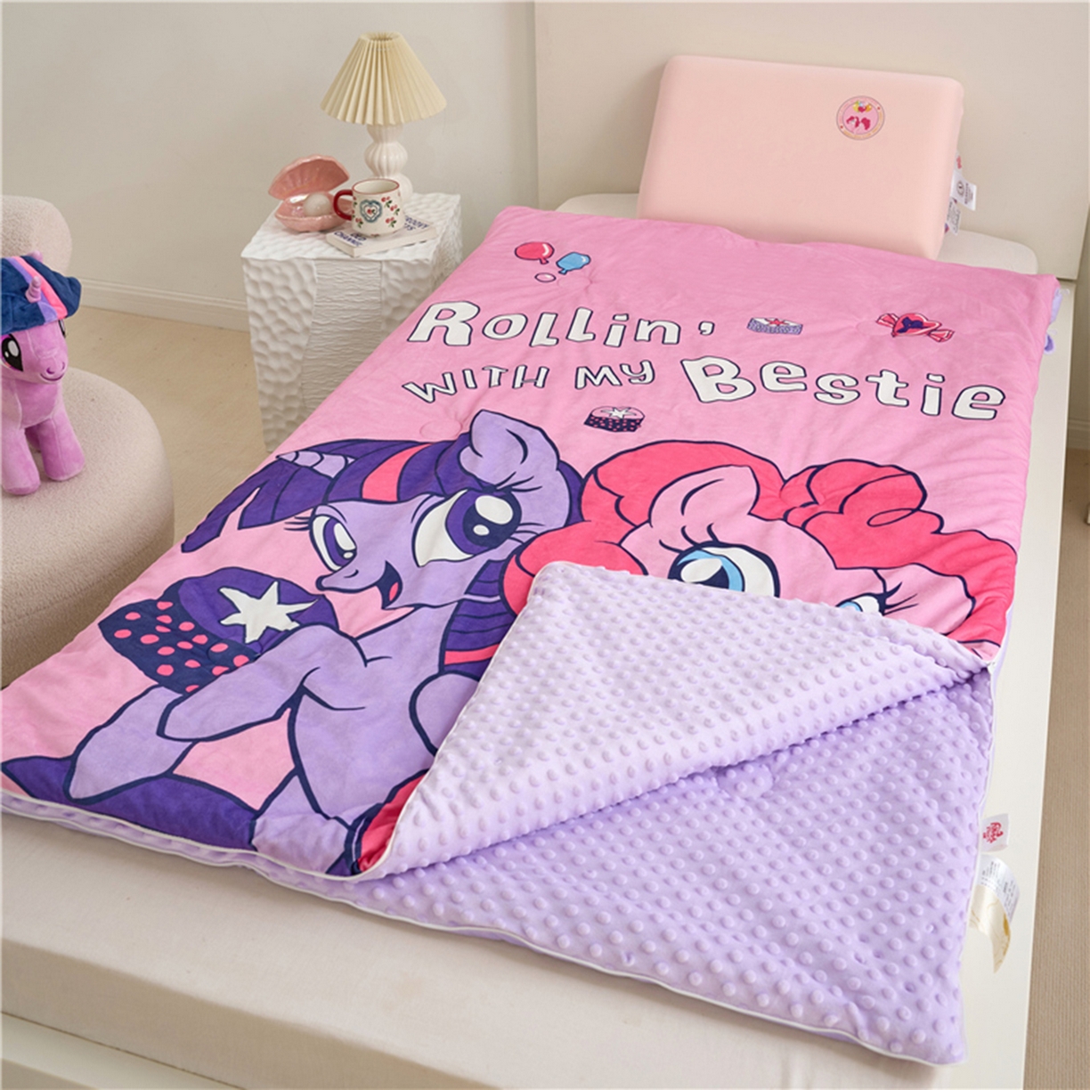 91家纺网 家纺一手货源 找家纺 （总）百利卡通（原迪士尼家纺） 2025新款小马宝莉防踢被