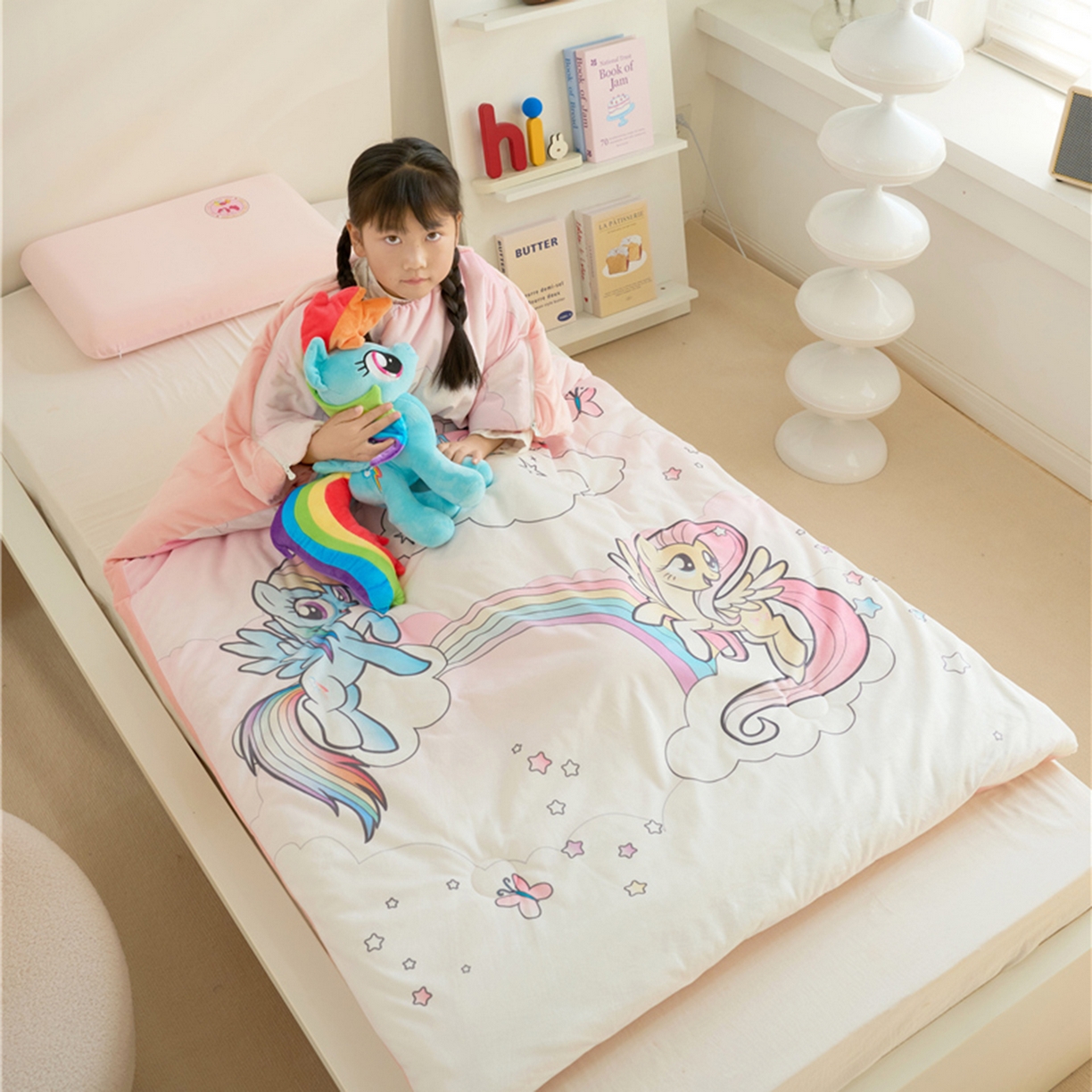 91家纺网 家纺一手货源 找家纺 百利卡通（原迪士尼家纺） 2025新款小马宝莉防踢被 云端城堡