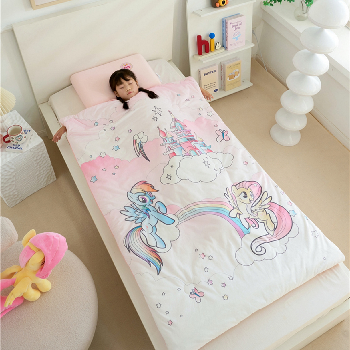 91家纺网 家纺一手货源 找家纺 百利卡通（原迪士尼家纺） 2025新款小马宝莉防踢被 云端城堡