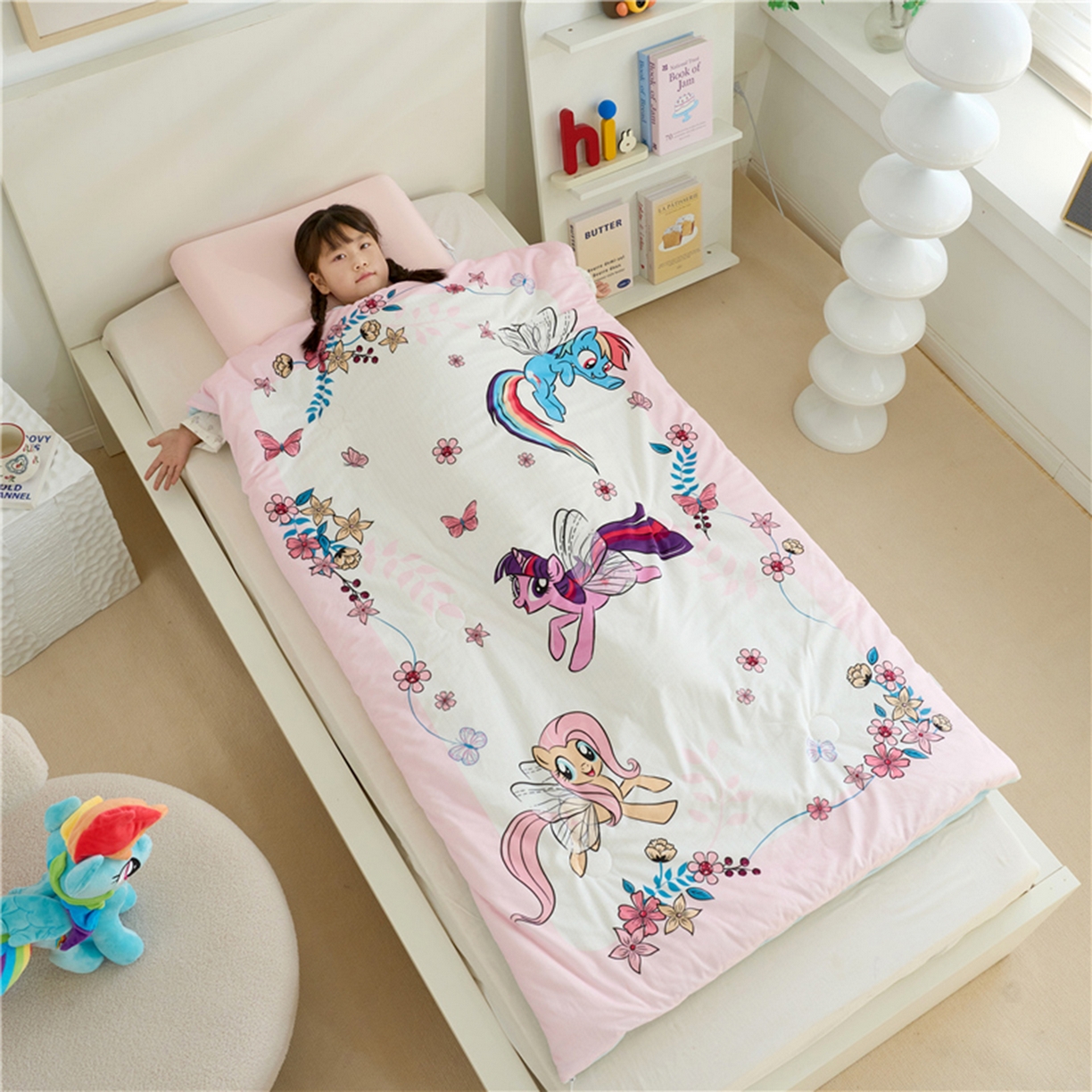 91家纺网 家纺一手货源 找家纺 百利卡通（原迪士尼家纺） 2025新款小马宝莉防踢被 花蝶秘境