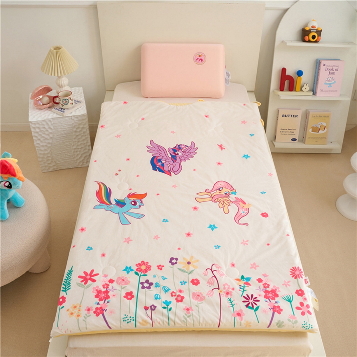 91家纺网 家纺一手货源 找家纺 百利卡通（原迪士尼家纺） 2025新款小马宝莉防踢被 花海奇趣