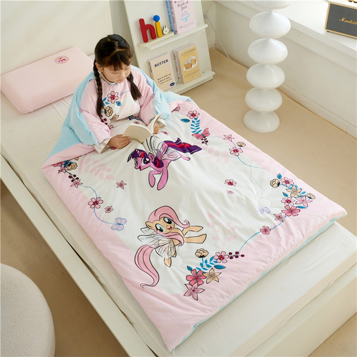 91家纺网 家纺一手货源 找家纺 百利卡通（原迪士尼家纺） 2025新款小马宝莉防踢被 花蝶秘境