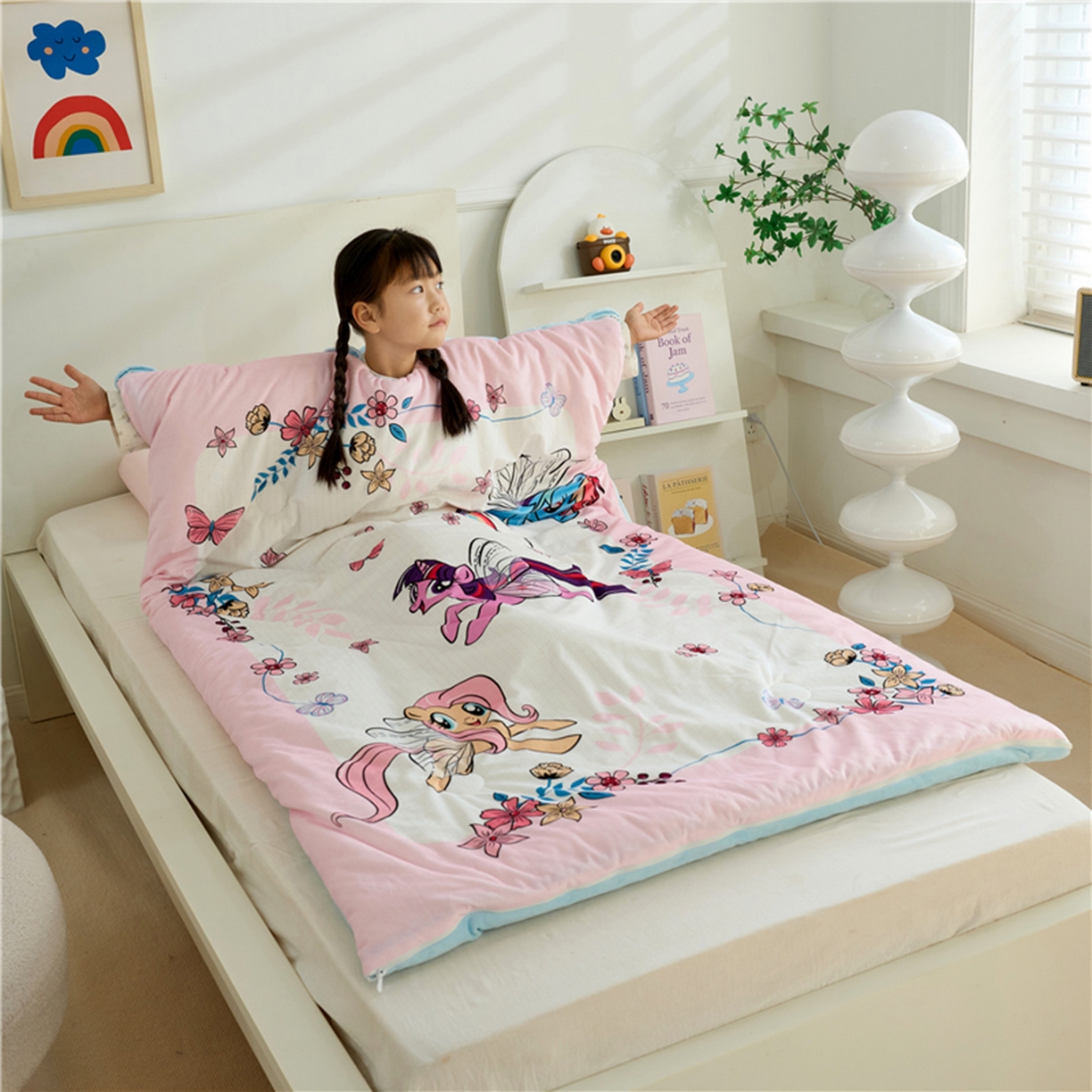 91家纺网 家纺一手货源 找家纺 百利卡通（原迪士尼家纺） 2025新款小马宝莉防踢被 花蝶秘境