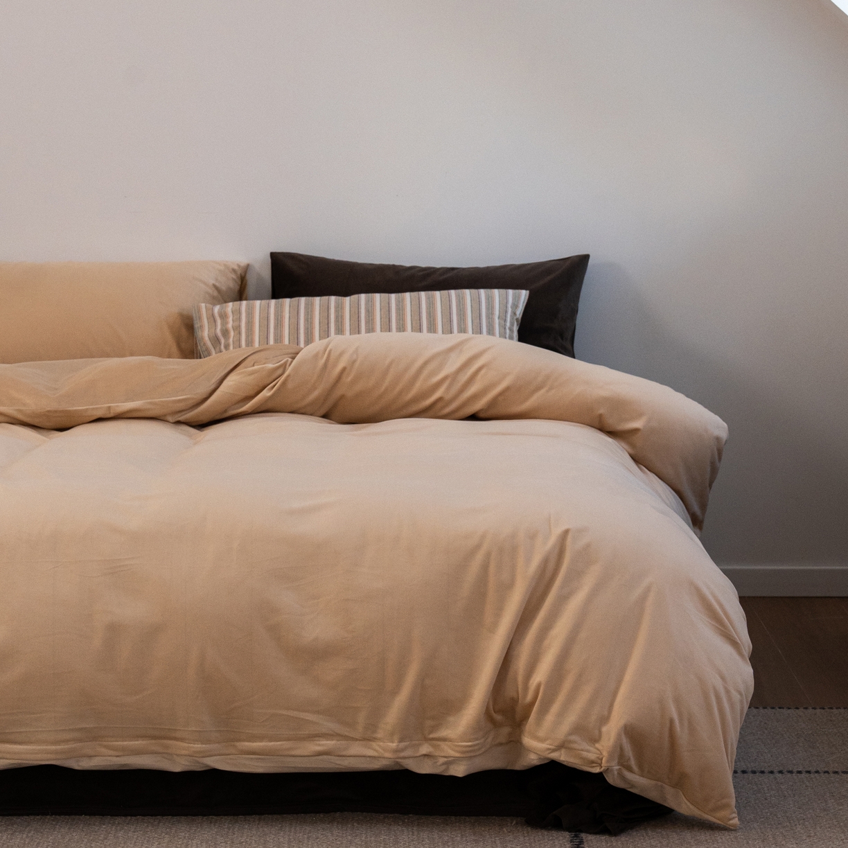 91家纺网 家纺一手货源 找家纺 （总）例外 2025新款高克重天鹅绒四件套-时光里