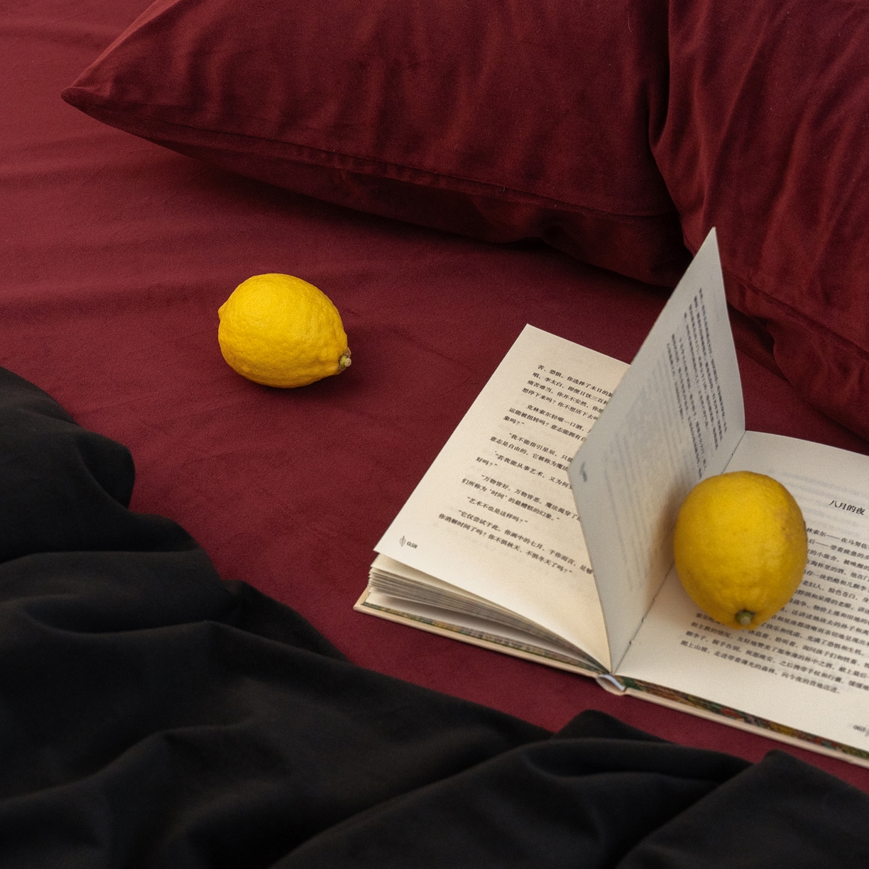 91家纺网 家纺一手货源 找家纺 例外 2025新款高克重天鹅绒四件套-时光里 时光里-黑