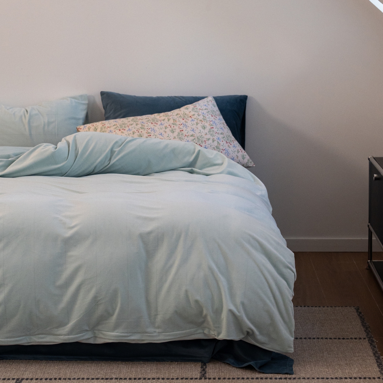 91家纺网 家纺一手货源 找家纺 （总）例外 2025新款高克重天鹅绒四件套-时光里