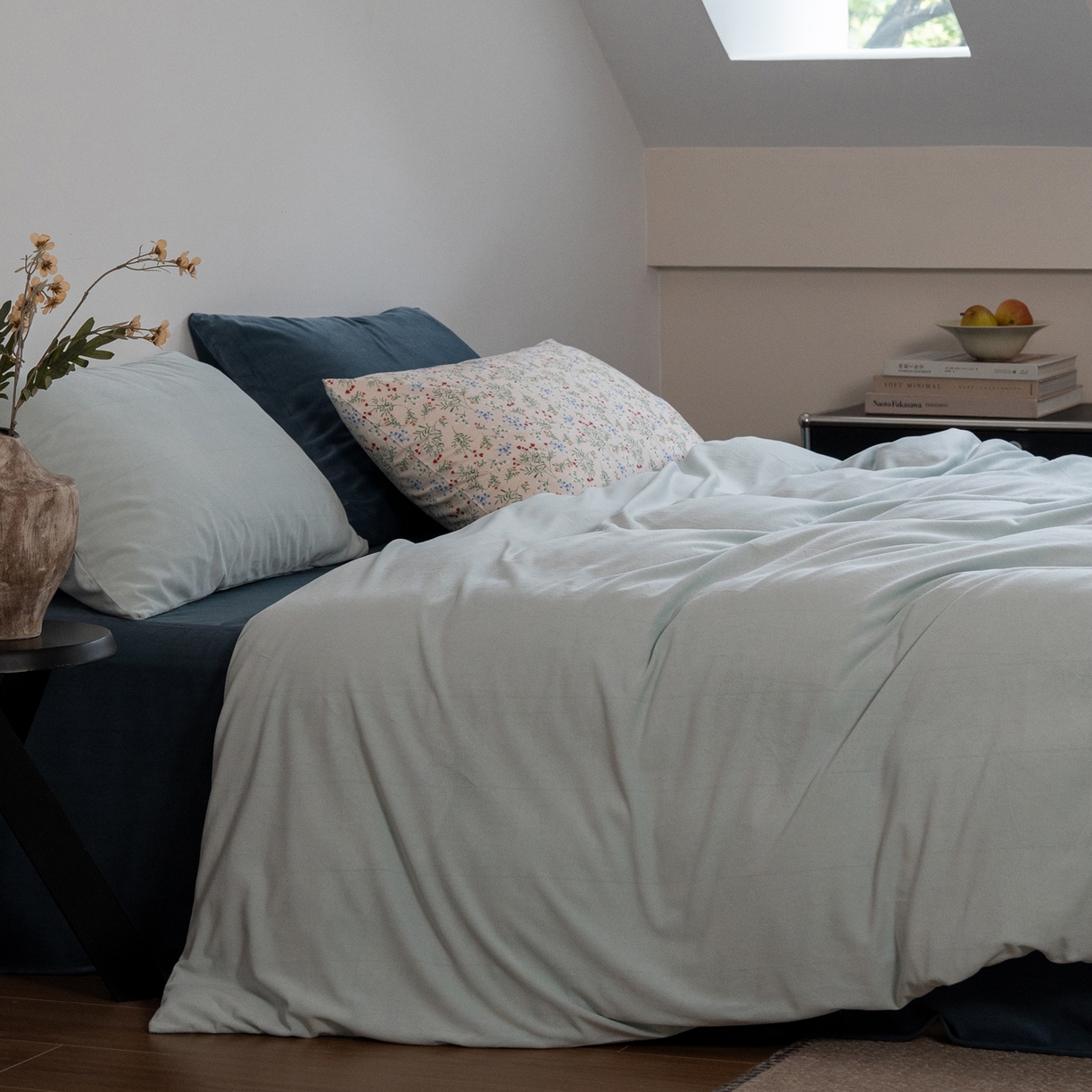 91家纺网 家纺一手货源 找家纺 （总）例外 2025新款高克重天鹅绒四件套-时光里