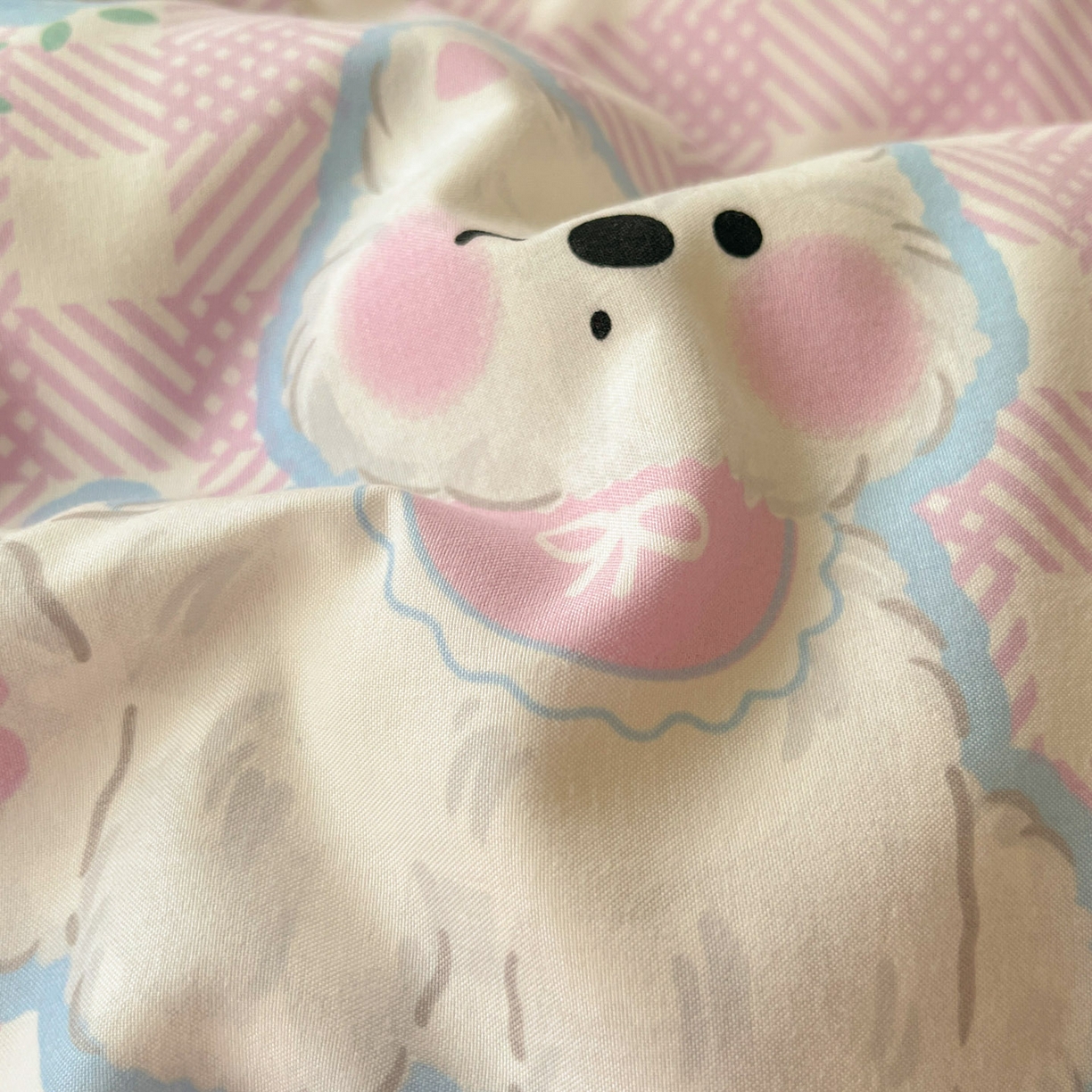 91家纺网 家纺一手货源 找家纺 优承佳生活馆 2026新款洛丽塔风水洗印花四件套学生三件套单被套系列 卖乖崽崽