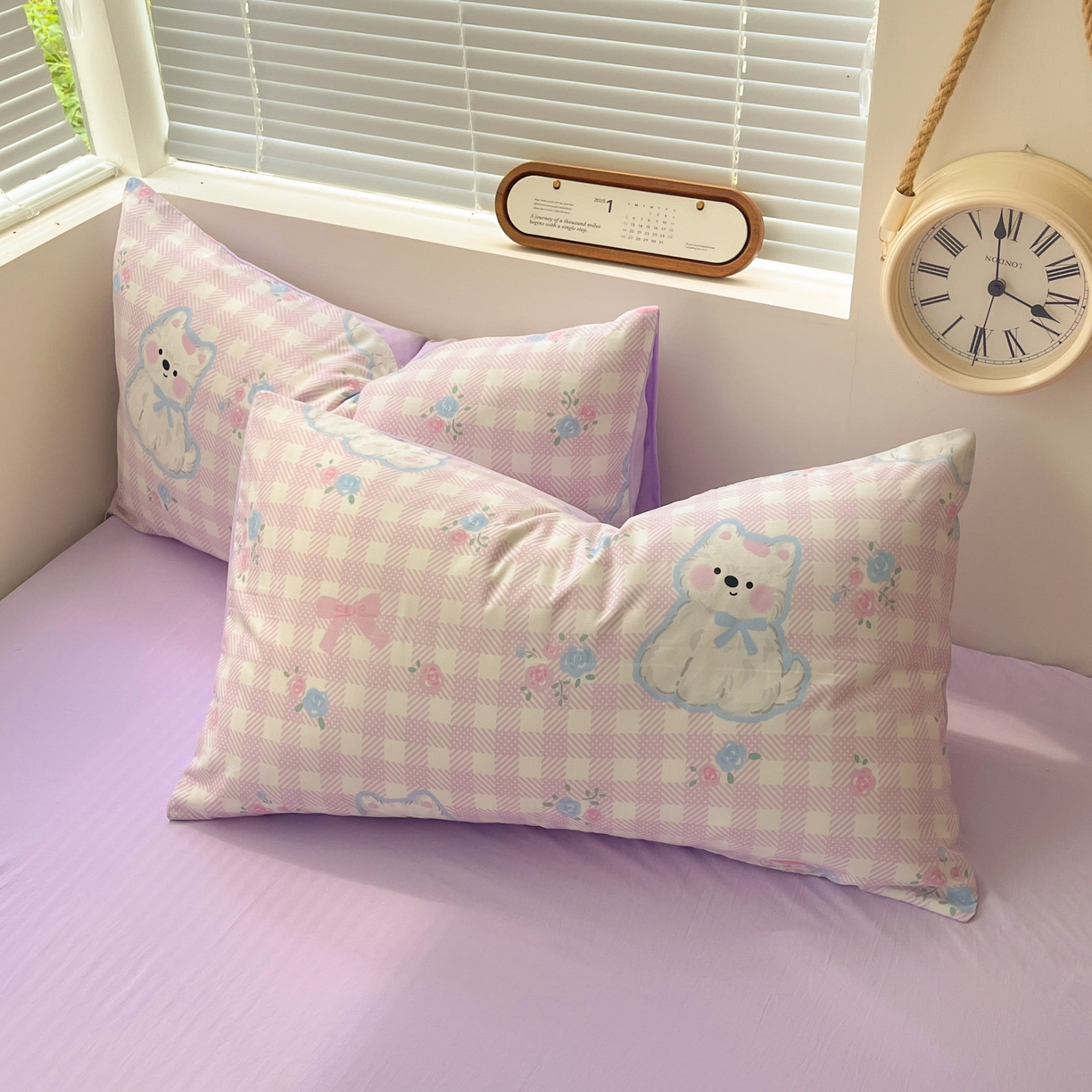 91家纺网 家纺一手货源 找家纺 优承佳生活馆 2026新款洛丽塔风水洗印花四件套学生三件套单被套系列 卖乖崽崽