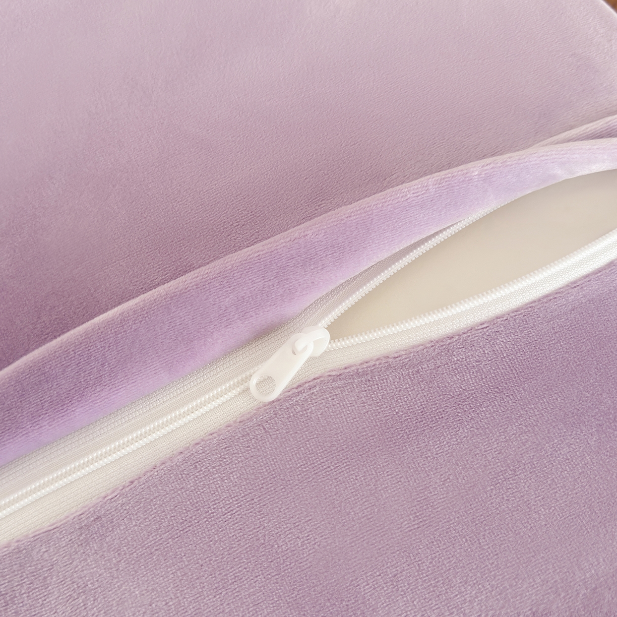 91家纺网 家纺一手货源 找家纺 云熙枕业 2025新款四面弹宝宝绒毛巾绣记忆棉猫肚枕枕头枕芯 猫肚枕-小猴紫