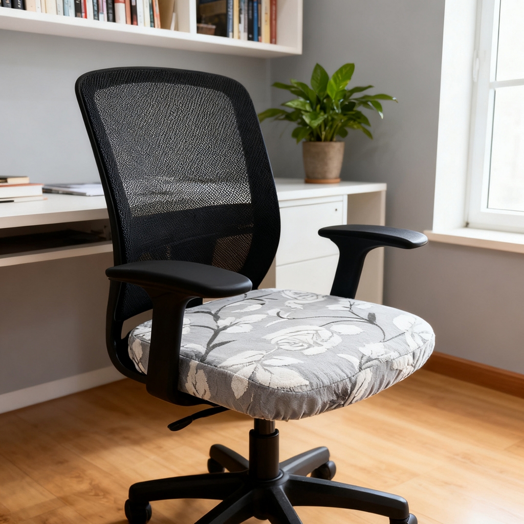 91家纺网 家纺一手货源 找家纺 壹零特色家纺 2025新款剪绒提花单独坐垫套 花弄影灰