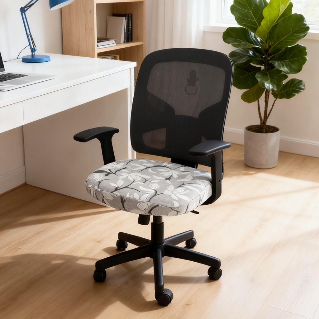 91家纺网 家纺一手货源 找家纺 壹零特色家纺 2025新款剪绒提花单独坐垫套 玉兰花影-灰