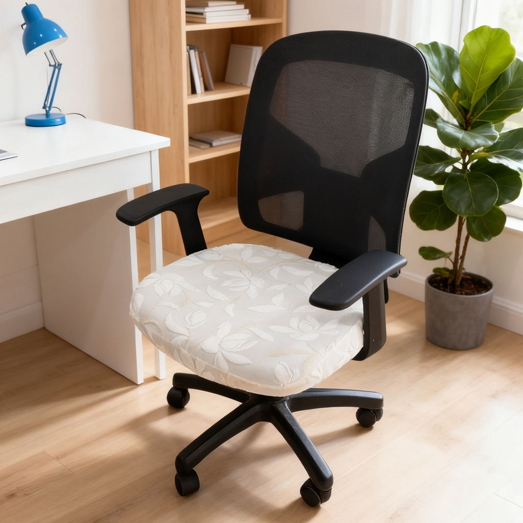 91家纺网 家纺一手货源 找家纺 壹零特色家纺 2025新款剪绒提花单独坐垫套 玉兰花影-白