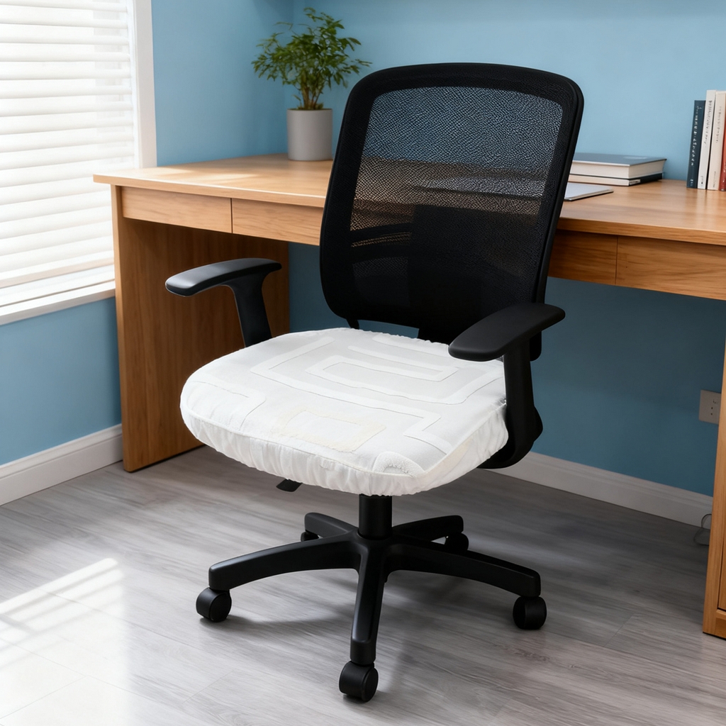 91家纺网 家纺一手货源 找家纺 壹零特色家纺 2025新款剪绒提花单独坐垫套 九章-白