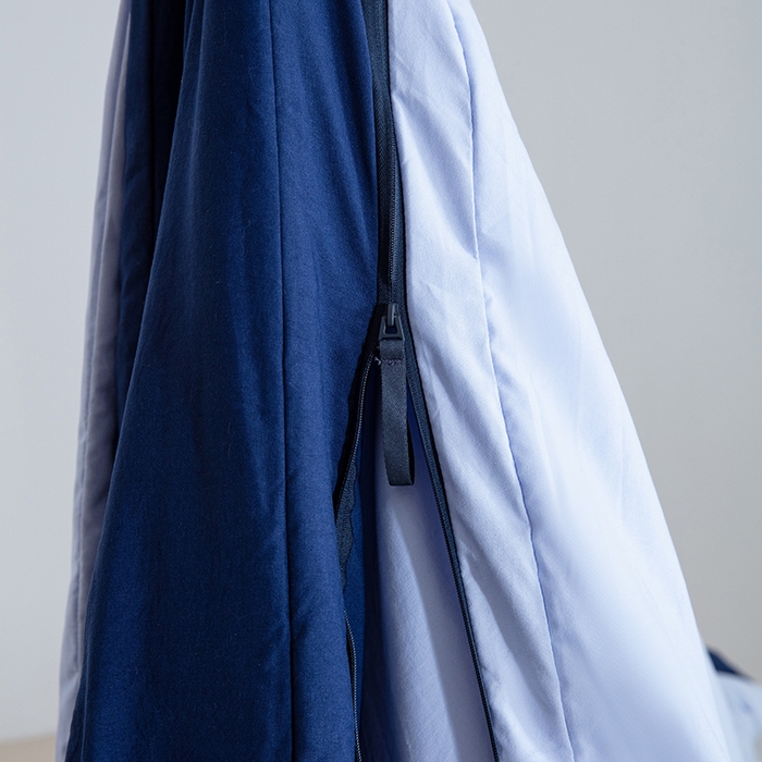 91家纺网 家纺一手货源 找家纺 （总）卡芙芯类馆 2025新款深睡蓝二合一控温被子母被 被子被芯