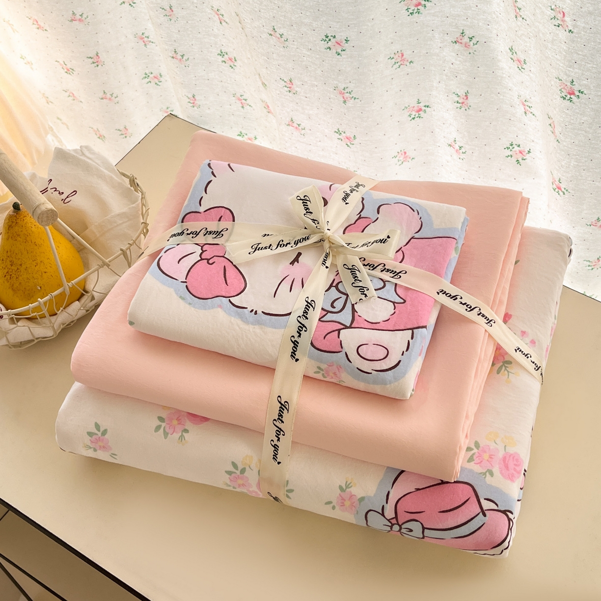 91家纺网 家纺一手货源 找家纺 （总）优承佳生活馆 2026新款洛丽塔风水洗印花四件套学生三件套单被套系列（提供买家秀）