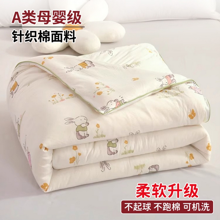 91家纺网 家纺一手货源 找家纺 （总）小叮当家纺仓储工厂店 2026新款（全花型全花型大货 不断货）宝宝被子豆豆绒牛奶针织棉被子儿童被子豆豆被大豆被春秋被秋冬被