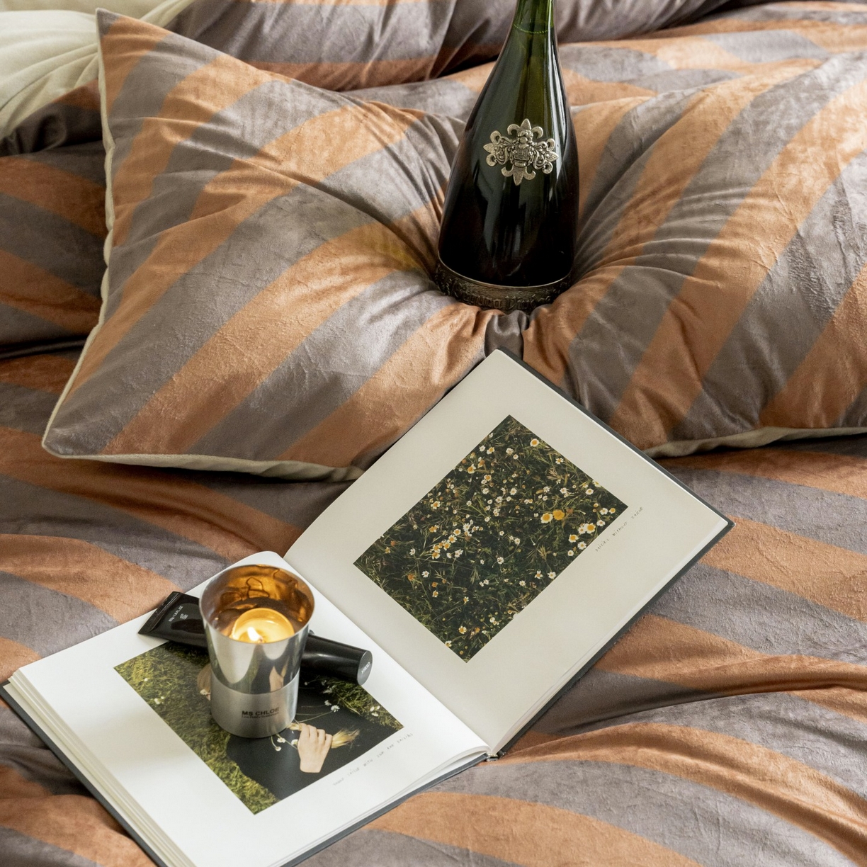 91家纺网 家纺一手货源 找家纺 （总）ONE TWO ONE 121 2025新款轻奢新法式德芙绒宝宝绒婴儿绒短毛绒牛奶绒四件套床单被套-斑驳与咖