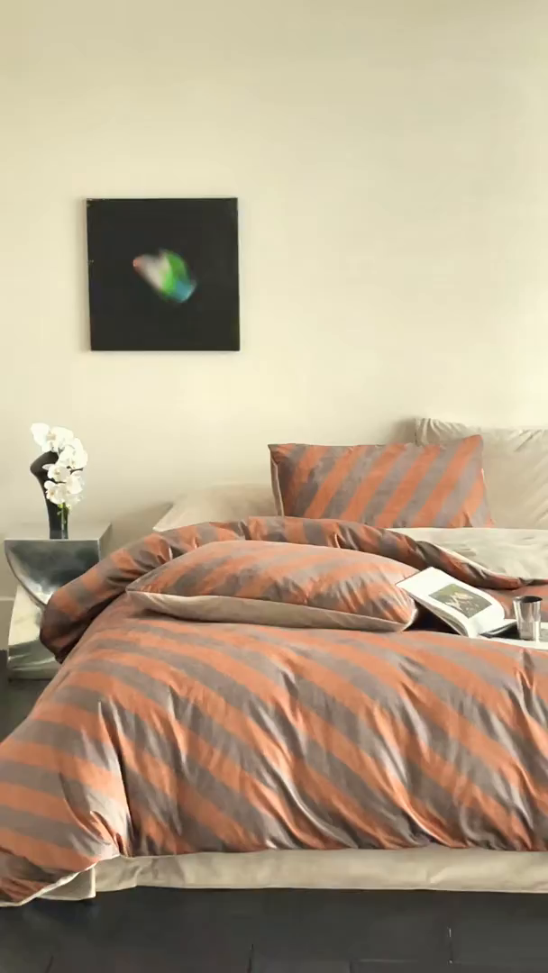 91家纺网 家纺一手货源 找家纺 （总）ONE TWO ONE 121 2025新款轻奢新法式德芙绒宝宝绒婴儿绒短毛绒牛奶绒四件套床单被套-斑驳与咖