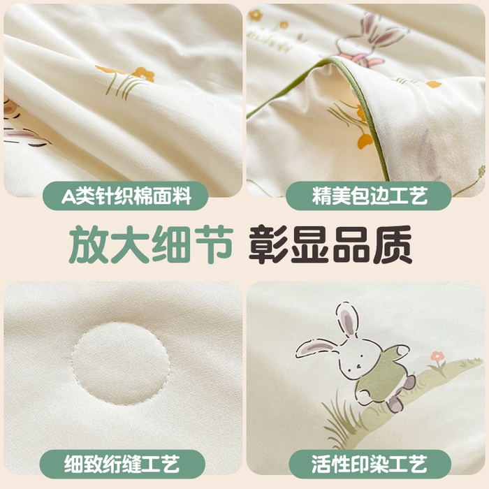 91家纺网 家纺一手货源 找家纺 小叮当家纺仓储工厂店 2026新款（全花型全花型大货 不断货）宝宝被子豆豆绒牛奶针织棉被子儿童被子豆豆被大豆被春秋被秋冬被 展示图