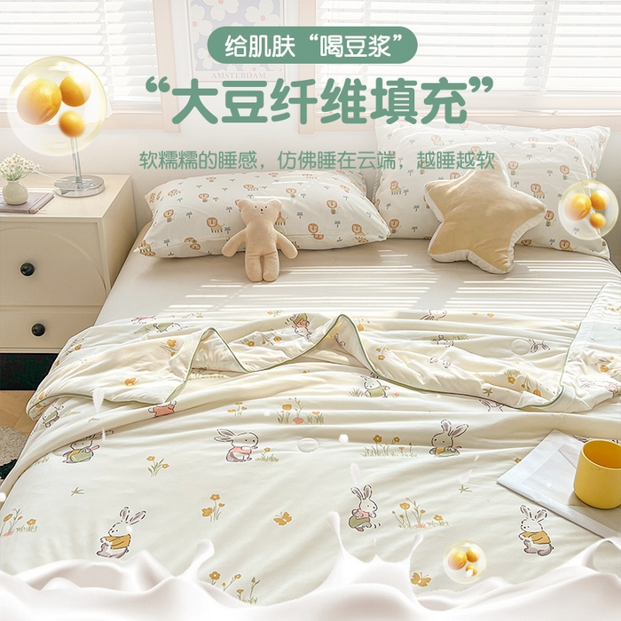 91家纺网 家纺一手货源 找家纺 小叮当家纺仓储工厂店 2026新款（全花型全花型大货 不断货）宝宝被子豆豆绒牛奶针织棉被子儿童被子豆豆被大豆被春秋被秋冬被 展示图