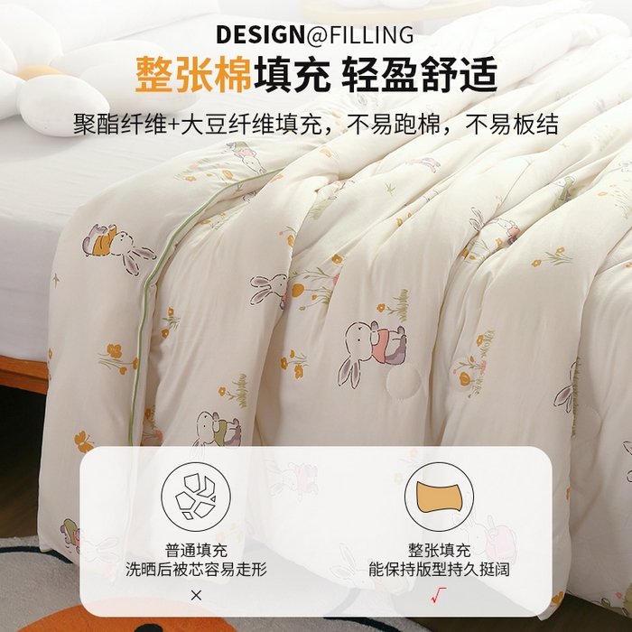 91家纺网 家纺一手货源 找家纺 小叮当家纺仓储工厂店 2026新款（全花型全花型大货 不断货）宝宝被子豆豆绒牛奶针织棉被子儿童被子豆豆被大豆被春秋被秋冬被 展示图