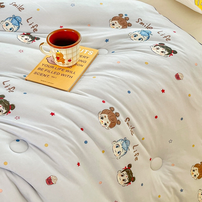 91家纺网 家纺一手货源 找家纺 小叮当家纺仓储工厂店 2026新款（全花型全花型大货 不断货）宝宝被子豆豆绒牛奶针织棉被子儿童被子豆豆被大豆被春秋被秋冬被 牛奶针织被-哪吒