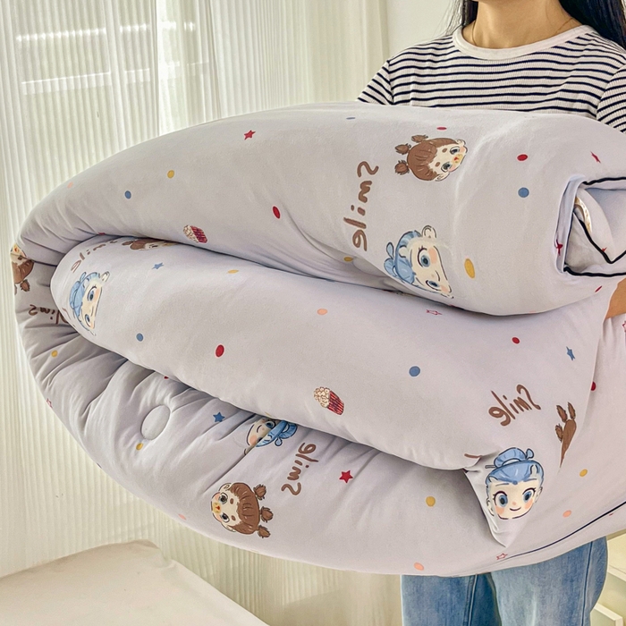 91家纺网 家纺一手货源 找家纺 小叮当家纺仓储工厂店 2026新款（全花型全花型大货 不断货）宝宝被子豆豆绒牛奶针织棉被子儿童被子豆豆被大豆被春秋被秋冬被 牛奶针织被-哪吒