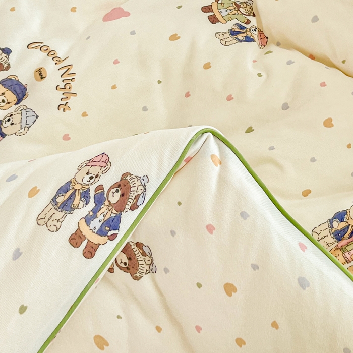 91家纺网 家纺一手货源 找家纺 小叮当家纺仓储工厂店 2026新款（全花型全花型大货 不断货）宝宝被子豆豆绒牛奶针织棉被子儿童被子豆豆被大豆被春秋被秋冬被 牛奶针织被-三只小熊