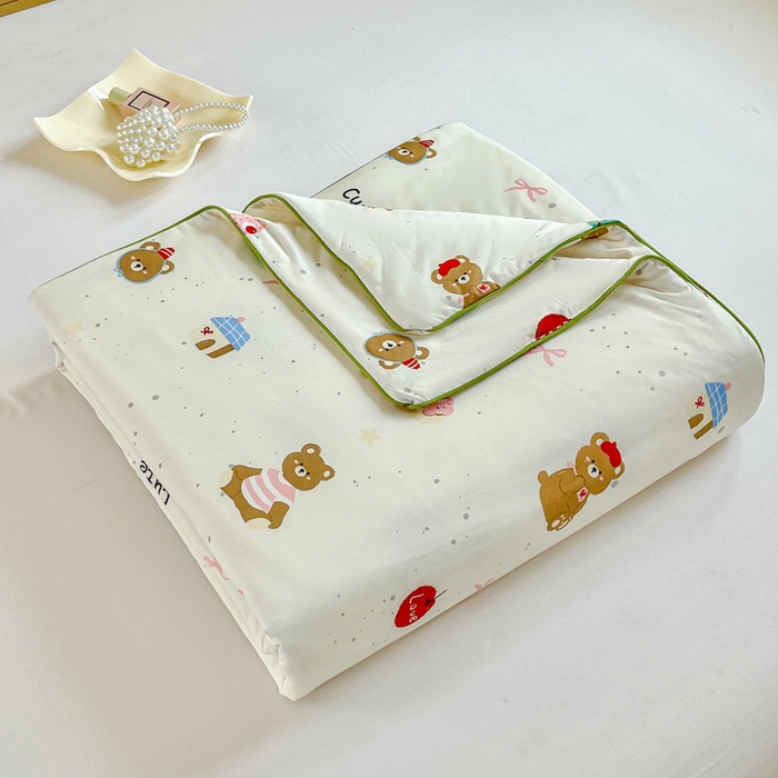 91家纺网 家纺一手货源 找家纺 小叮当家纺仓储工厂店 2026新款（全花型全花型大货 不断货）宝宝被子豆豆绒牛奶针织棉被子儿童被子豆豆被大豆被春秋被秋冬被 牛奶针织被-圣诞小熊