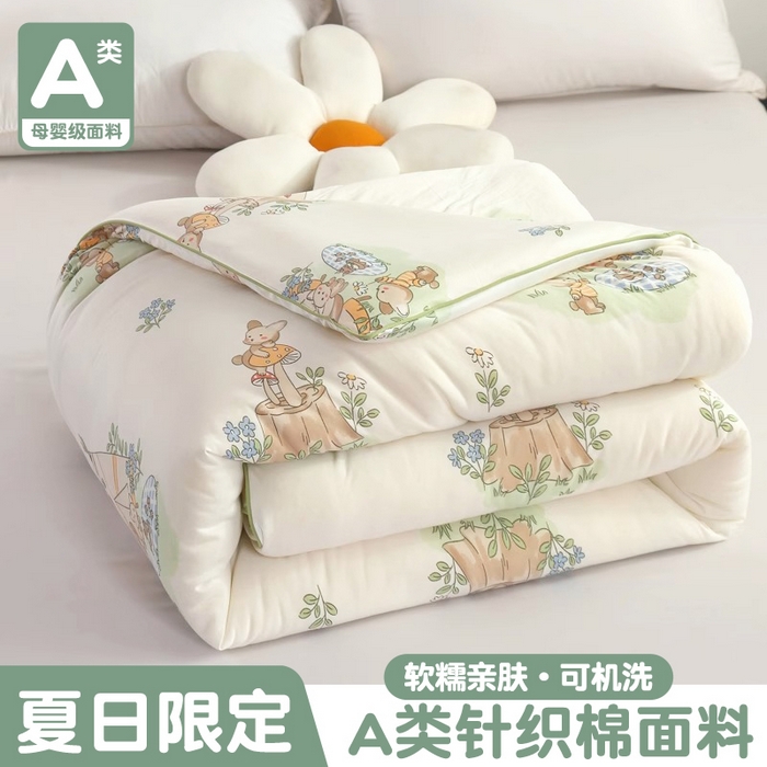 91家纺网 家纺一手货源 找家纺 小叮当家纺仓储工厂店 2026新款（全花型全花型大货 不断货）宝宝被子豆豆绒牛奶针织棉被子儿童被子豆豆被大豆被春秋被秋冬被 展示图1