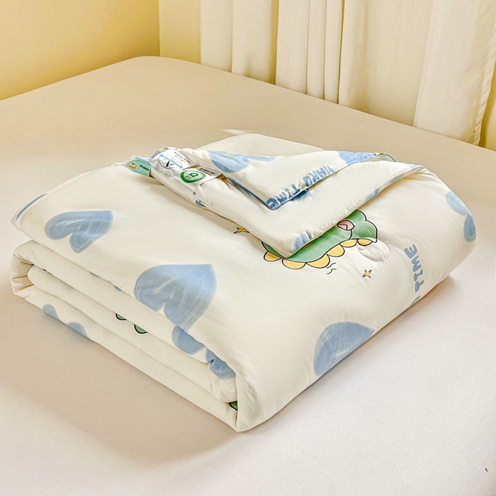 91家纺网 家纺一手货源 找家纺 小叮当家纺仓储工厂店 2026新款（全花型全花型大货 不断货）宝宝被子豆豆绒牛奶针织棉被子儿童被子豆豆被大豆被春秋被秋冬被 牛奶针织被-幸运独角龙