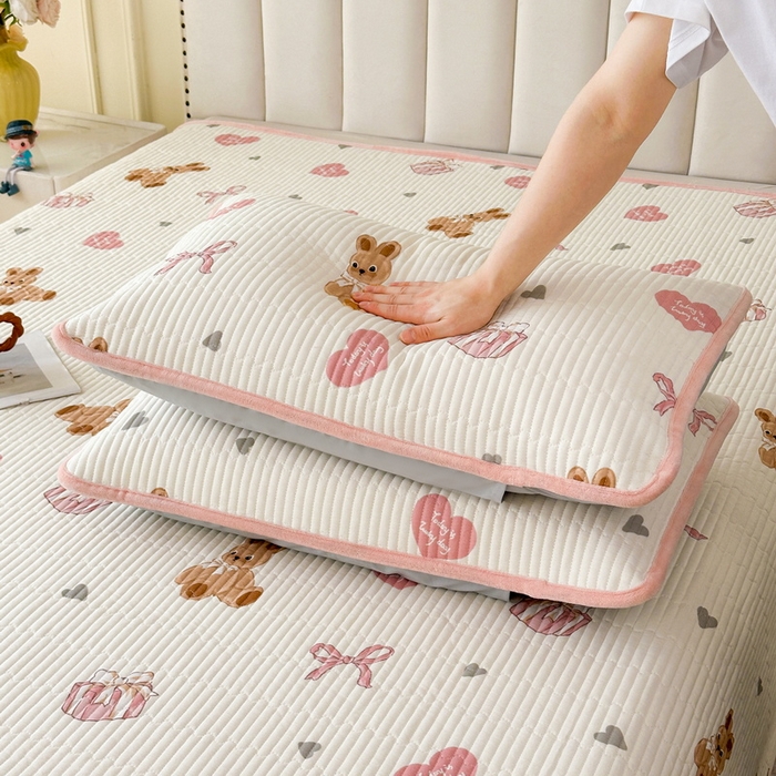 91家纺网 家纺一手货源 找家纺 （总）LIFE.丽芙 2025新款A类四季可用A版全棉数码印花B版牛奶绒单件夹棉炕盖床盖三件套